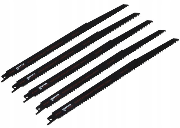 Pjūkleliai tiesiniam medžio pjūklui 300mm 5 vnt. Faster Tools