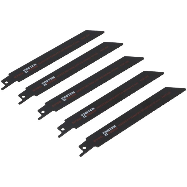 Pjūkleliai tiesiniam medžio pjūklui 150mm 5 vnt. Faster Tools
