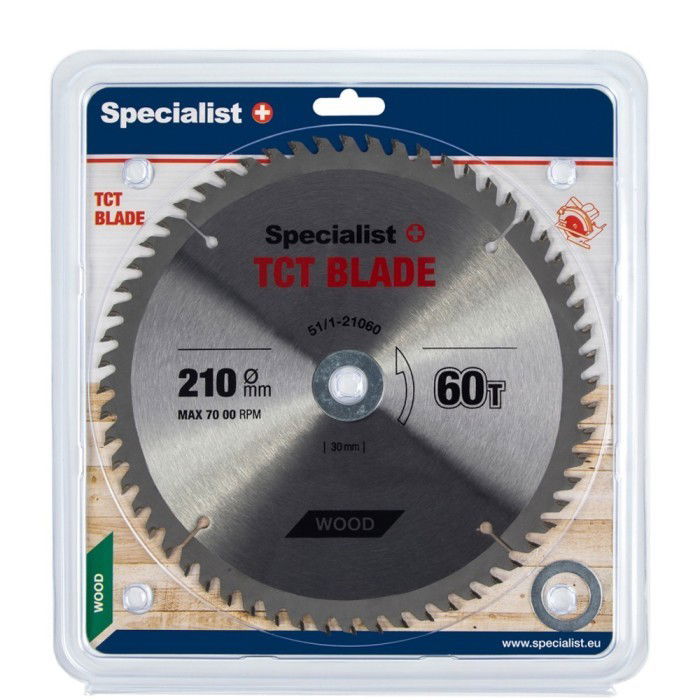 Medžio pjovimo diskas SPECIALIST+, 210 mm, 60 dantų, 30/20/16 mm
