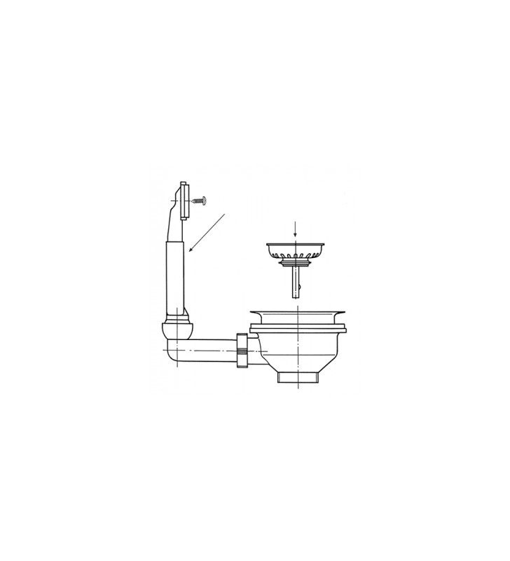 Ventilis FRANKE plautuvės ROL/ROX/RON 610-41, d 3''1/2, užkemšamas