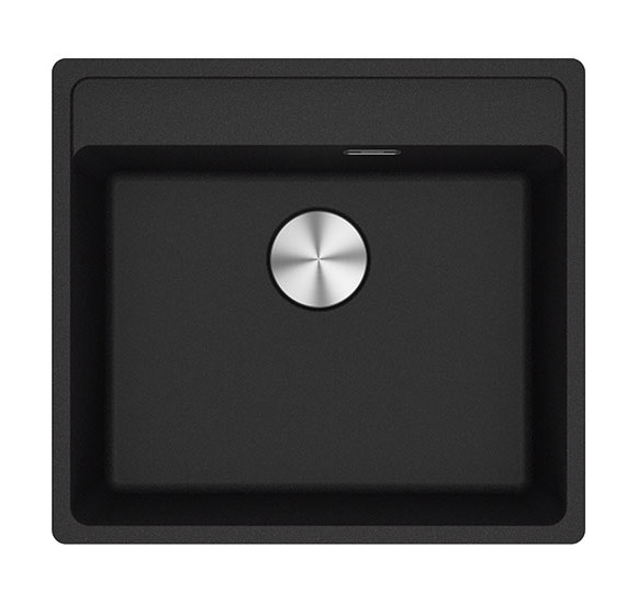 Franke MRG 610-52 A plautuvė, montuojama ant stalviršio, eksentrinis ventilis, nerūdijančio plieno mygtukas ir perlaja : Spalva - Balta, Ventilio valdymas - Apvalus paspaudžiamas mygtukas