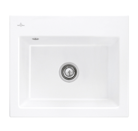 Villeroy - Boch Subway 60 S keraminė plautuvė : Spalva - Kreminė blizgi, Ventilis - Įprastas ventilis