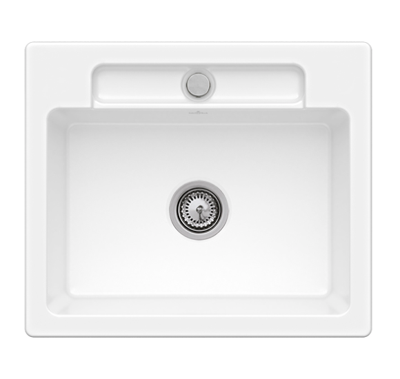 Villeroy - Boch Siluet 60 S keraminė plautuvė : Spalva - Juoda metalizuota, Ventilis - Įprastas ventilis