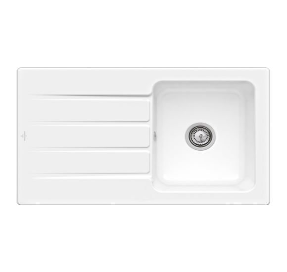 Villeroy - Boch Architectura 50 keraminė plautuvė : Spalva - Šviesiai pilka, Ventilis - Įprastas ventilis