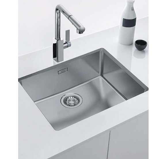 Franke MRX 110-50 nerūdijančio plieno plautuvė 54x44cm, (rankinis ventilis) : Spalva - Nerūdijančio plieno
