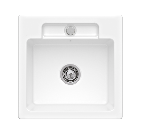 Villeroy - Boch Siluet 50 S keraminė plautuvė : Spalva - Grafitas, Ventilis - Įprastas ventilis