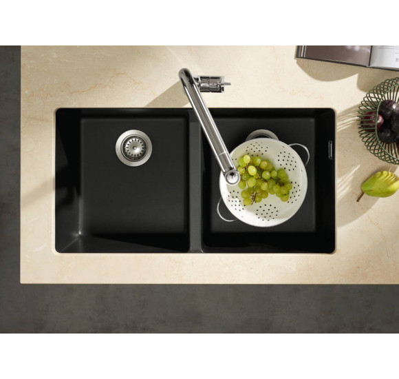 Hansgrohe Granitinė plautuvė U770 : Spalva - Juoda matinė
