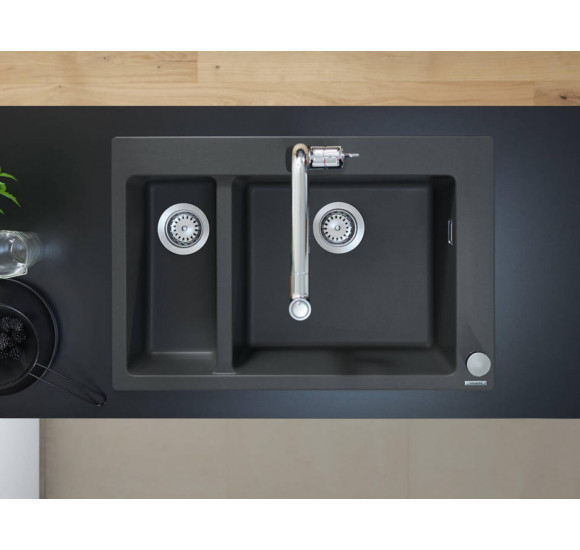 Hansgrohe Granitinė plautuvė F635 : Spalva - Betono pilka