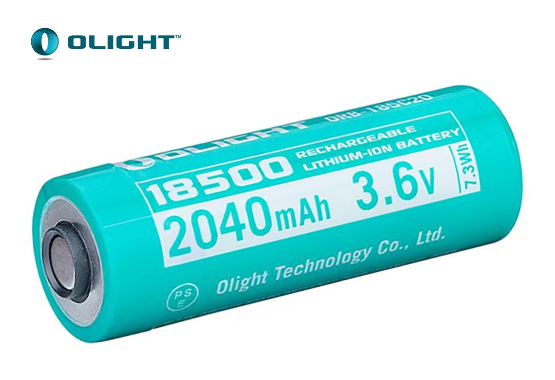 Olight akumuliatorius 18500 3.6V 2040 mAh MLP išsiuntimas 9 d.