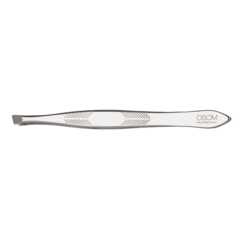 Pincetas profesionaliam naudojimui OSOM Professional Stainless Steel Tweezers OSOMPT07, kirstas, 89 mm