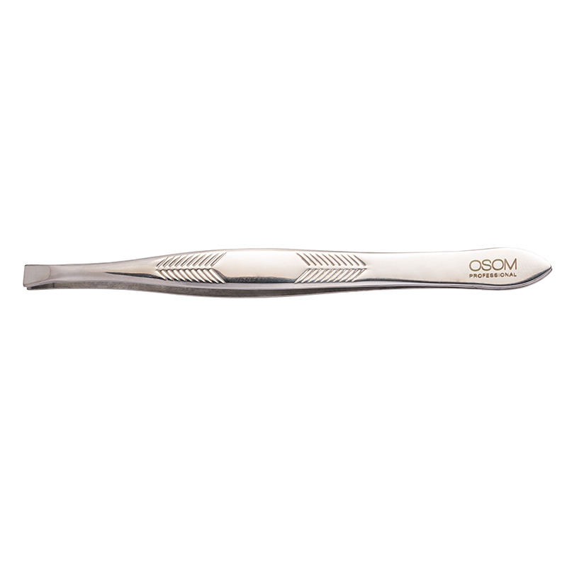 Pincetas profesionaliam naudojimui OSOM Professional Stainless Steel Tweezers OSOMPT01GR, tiesus, 89 mm