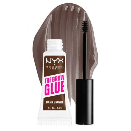 NYX Professional Makeup The Brow Glue Antakių formavimo želė, Dark Brown