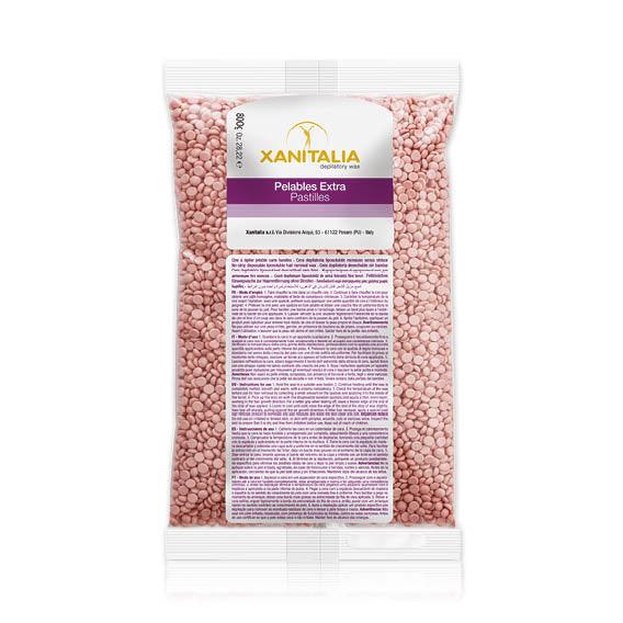 XANITALIA depiliacinio vaško granulės TALC ROSE, 800 g