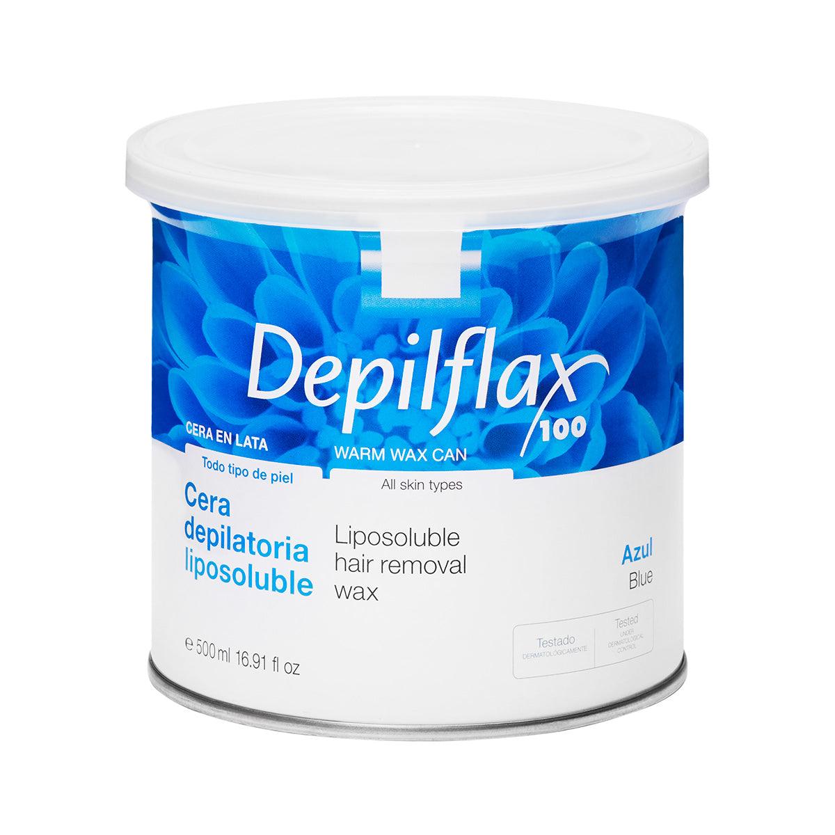 DEPILFLAX depiliacinis vaškas skardinėje AZULENE, 500 ml