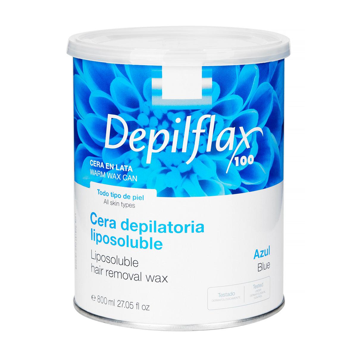 DEPILFLAX depiliacinis vaškas skardinėje AZULENE, 800 ml