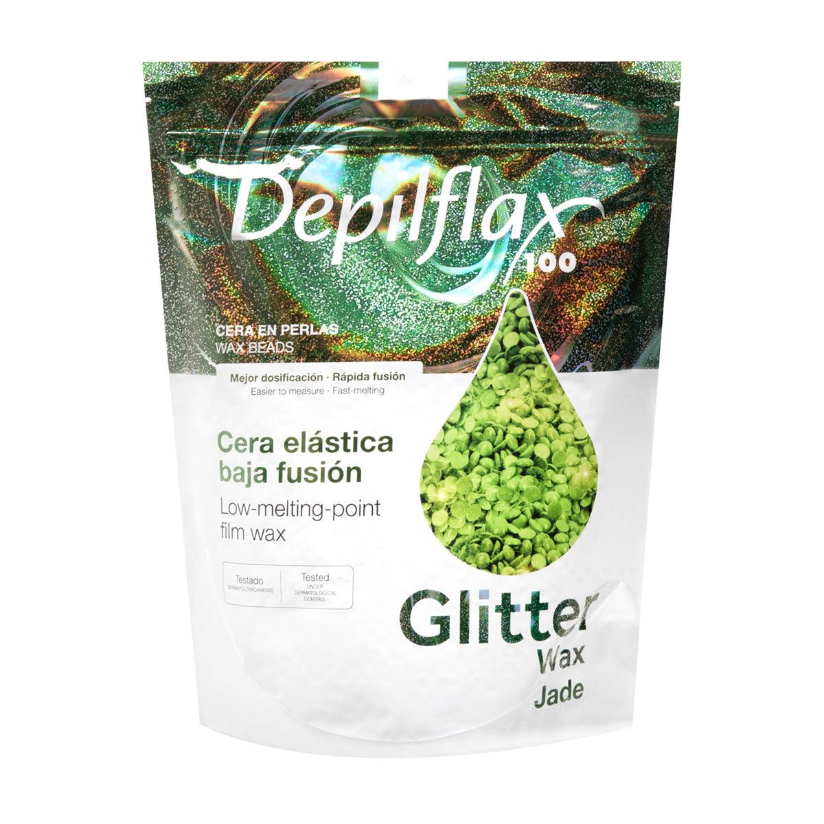 DEPILFLAX vaško granulės JADE GLITTER, 1 kg