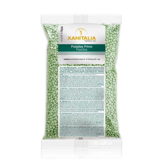 XANITALIA depiliacinio vaško granulės GREEN TEA, 1000 g