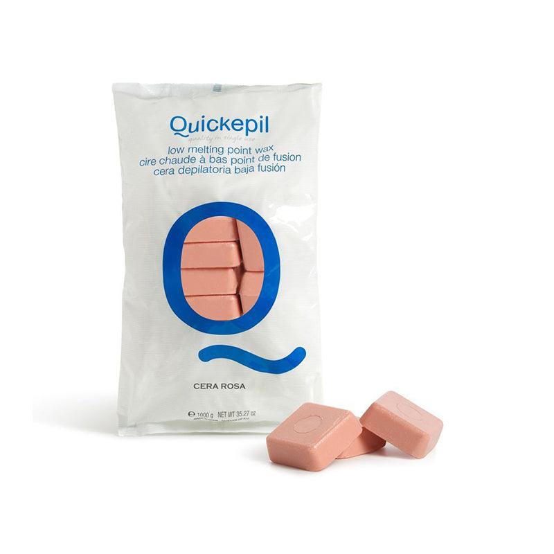 QUICKEPIL kietasis depiliacinis vaškas naudojamas be juostelių PINK, 1 kg