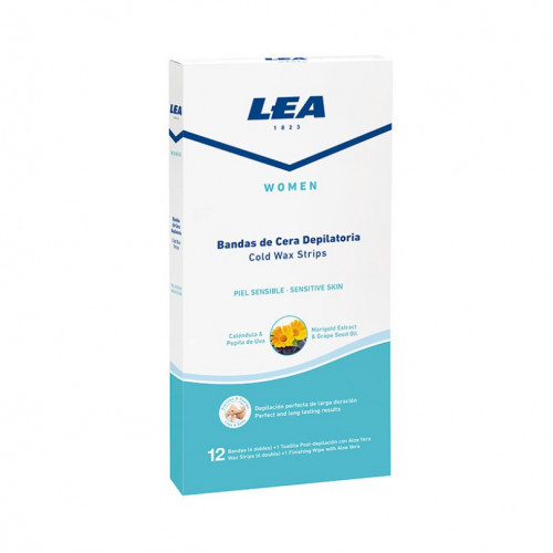 LEA Cold Wax Strips Šalto vaško depiliavimo juostelės moterims, 6 vnt.