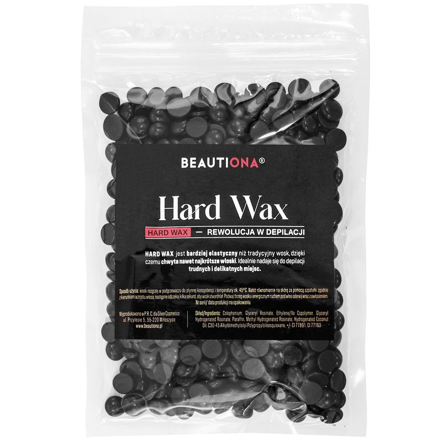Kietasis depiliacijos vaškas granulėmis BLACK, 100 g