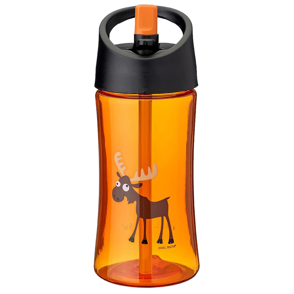 Vaikiška gertuvė su šiaudeliu Briedžiukas Alf 350 ml, Carl Oscar