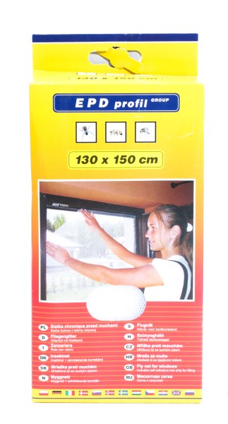 Apsauginis langų tinklelis nuo uodų 130 x 150 cm baltas