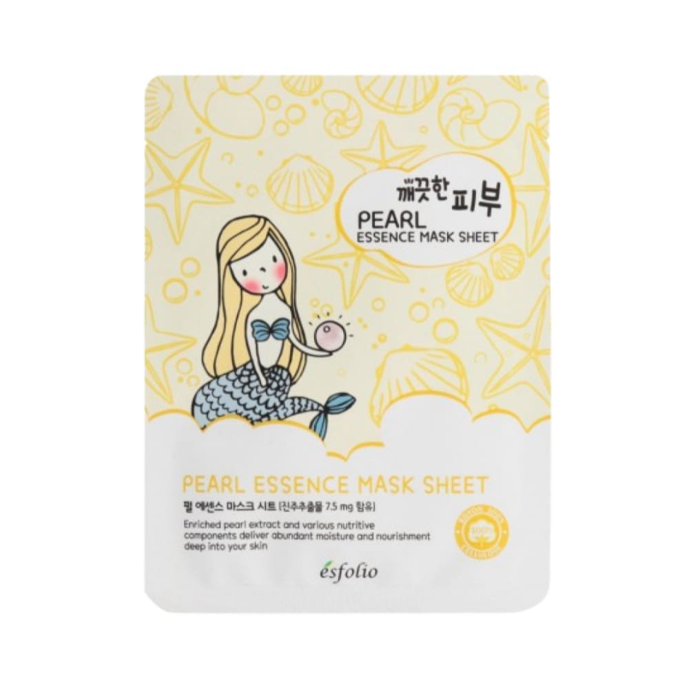 Esfolio Pure Skin Pearl Essence Mask Sheet - Lakštinė Veido Kaukė Su Perlų Ekstraktu