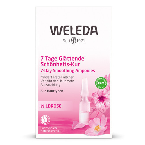 Weleda Wild Rose 7-Day Smoothing Ampoules Laukinių rožių koncentratas nuo raukšlių ampulėse, 7x8ml