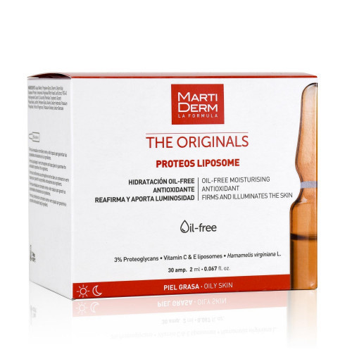 MartiDerm The Originals Proteos Liposome Ampulės veido odai su liposomomis, 30amp.