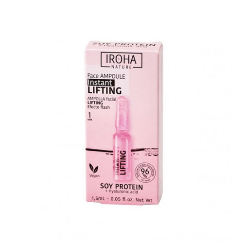 IROHA Instant Flash Lifting Ampoule Shot Veido odą stangrinanti ampulė, 1.5ml