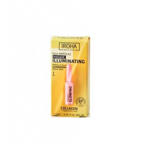 IROHA Instant Flash Glowing Ampoule Shot Veido odą skaistinanti ampulė, 1.5ml