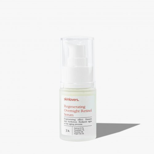 Skinlovers 3’A Regenerating Overnight Retinol Serum Jauninantis ir regeneruojantis serumas su retinoliu, 15ml