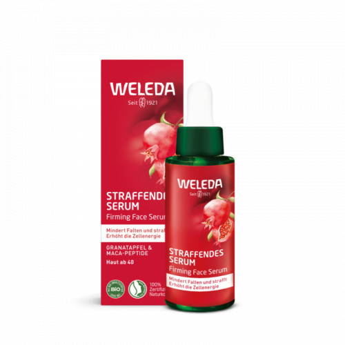 Weleda Pomegranate & Maca Peptides Firming Face Serum Stangrinamasis veido serumas, 30ml