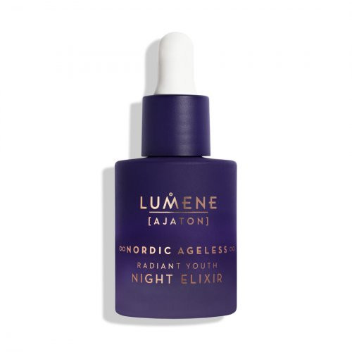 Lumene Nordic Ageless Ajaton Radiant Youth Night Elixir Naktinis veido serumas, 30ml