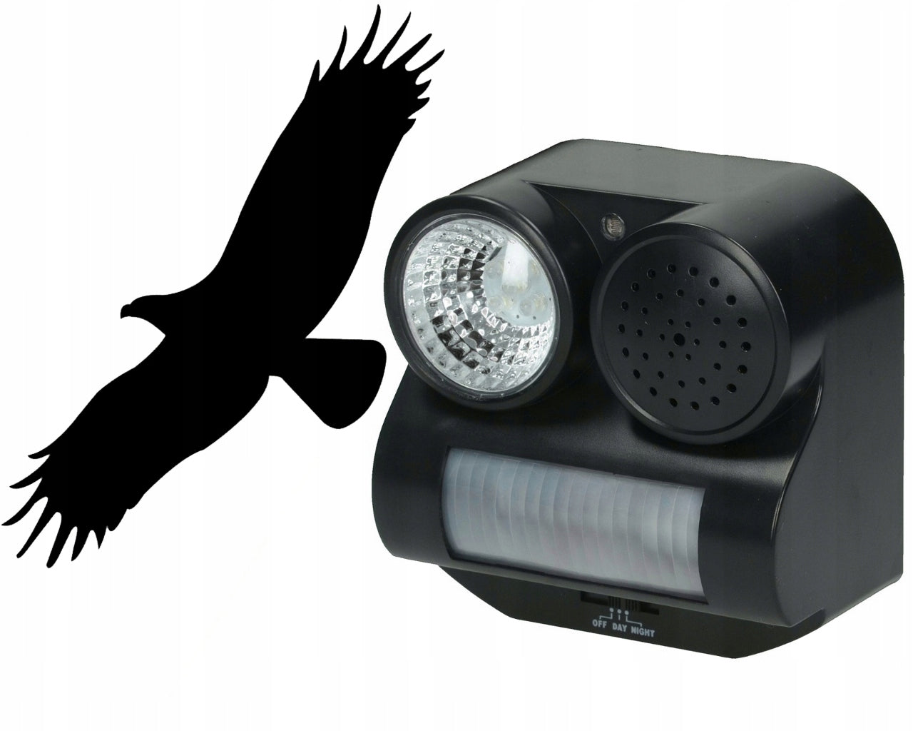 Garsinis ir šviesos paukščių atbaidiklis, repelentas BIRDCHASER 2