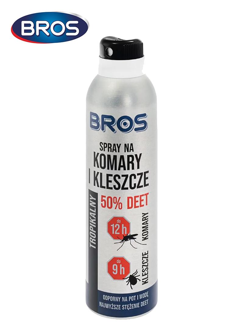 Purškalas nuo uodų ir erkių Bros DEET 50% 180 ml MLP išsiuntimas 9 d.