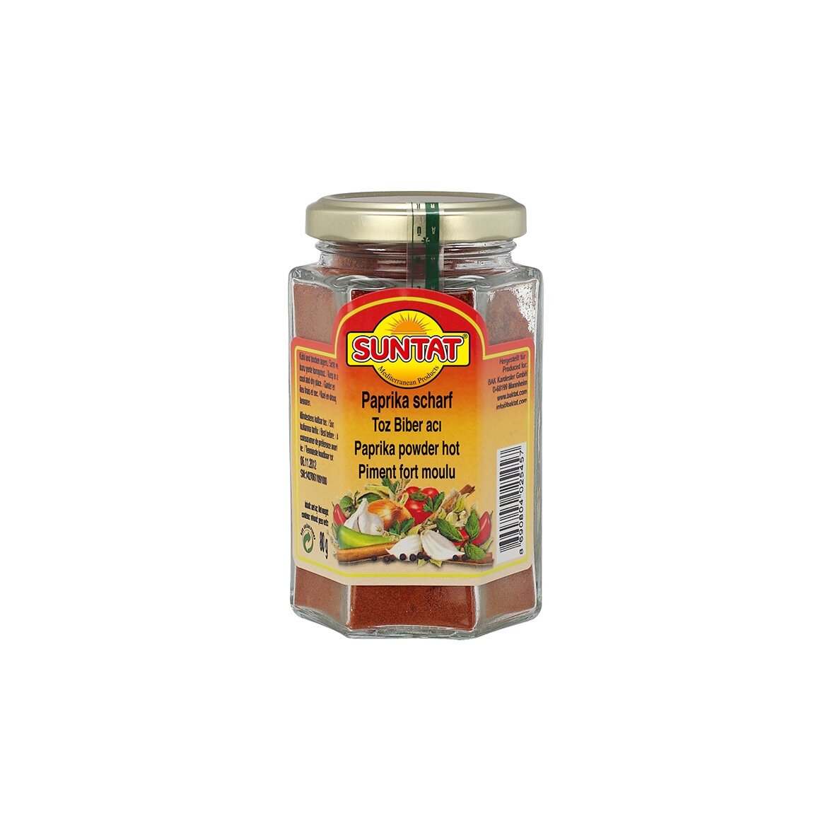 Aitrioji paprika malta SUNTAT, 80 g