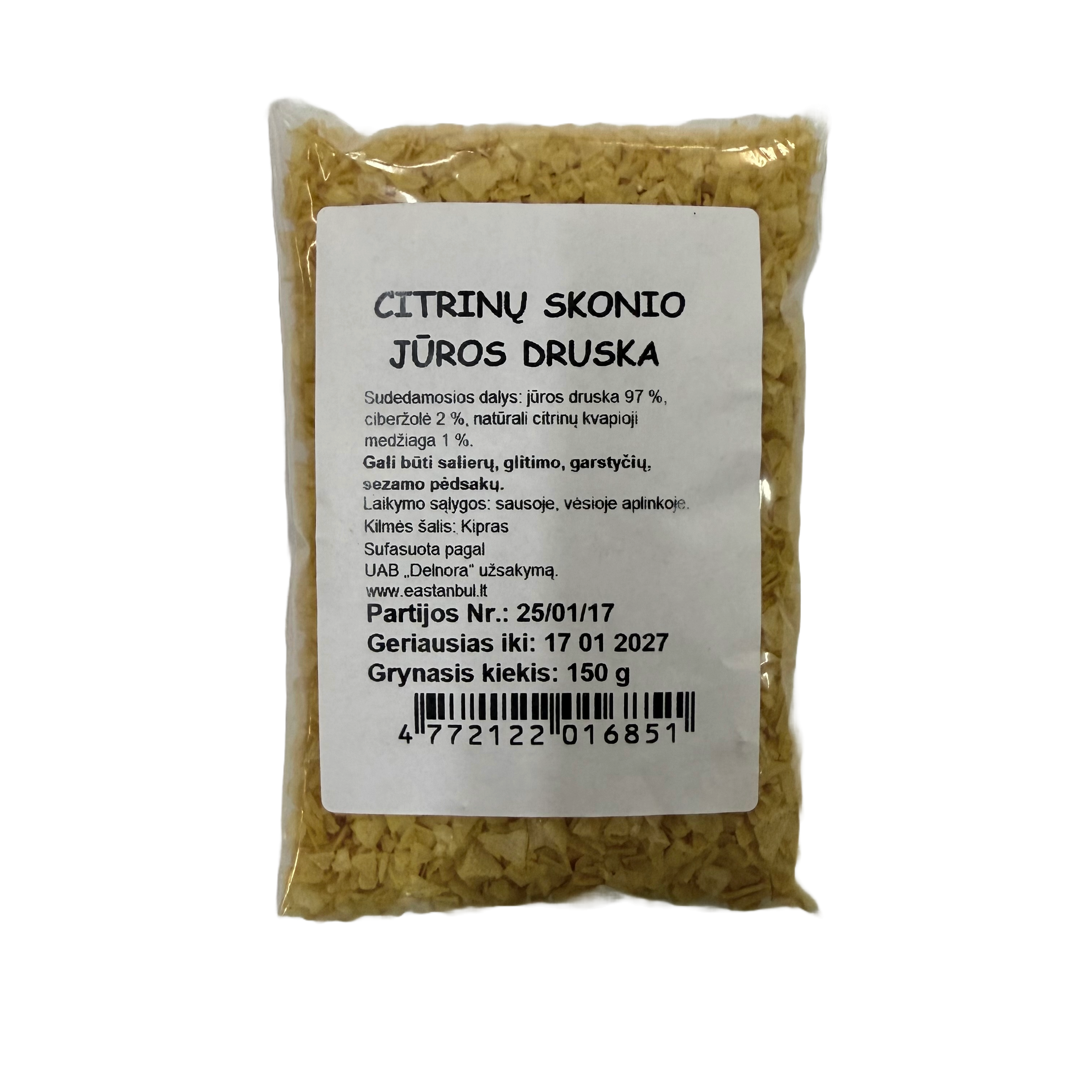 Jūros druska citrininė, 150g