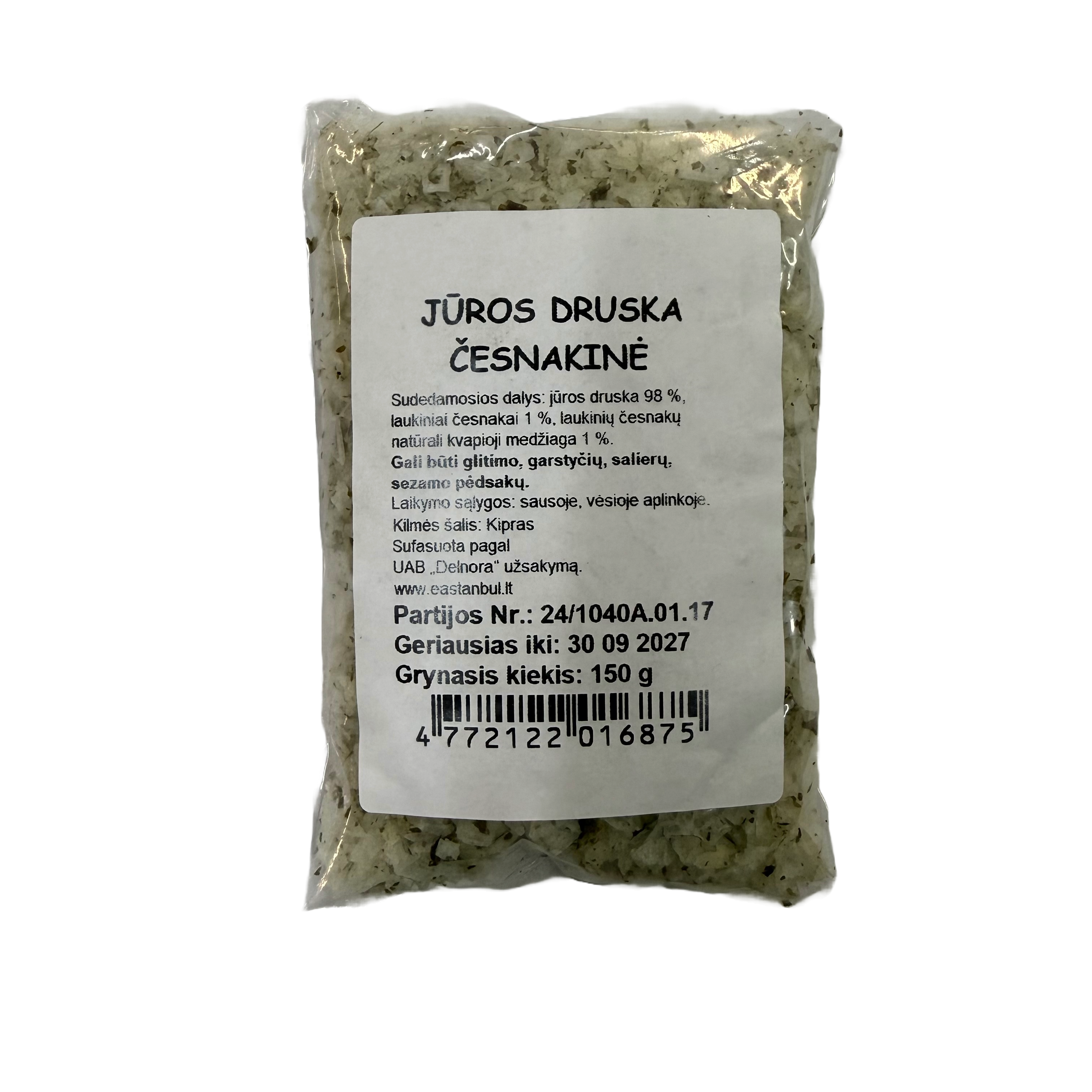 Jūros druska česnakinė, 150g