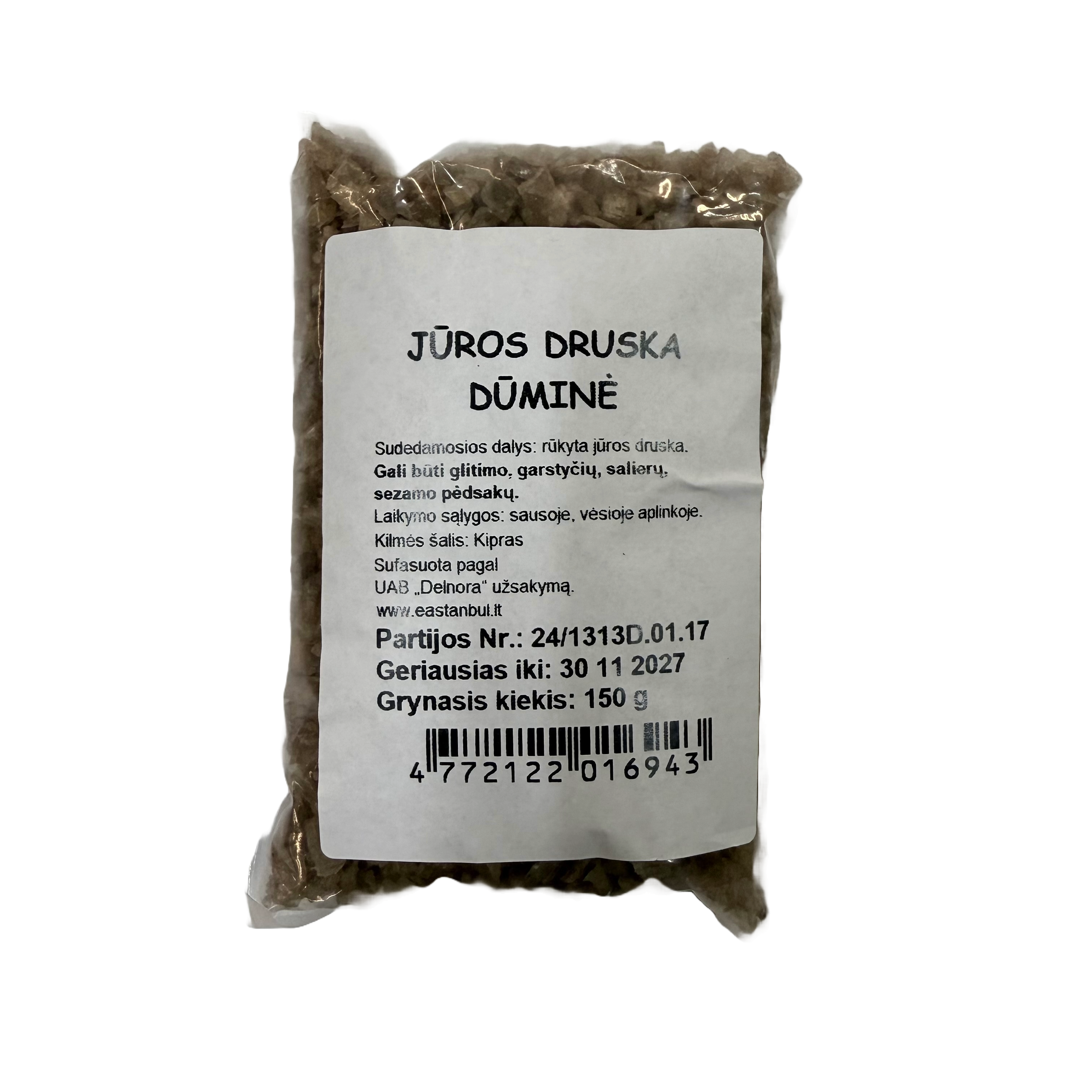 Jūros druska dūminė, 150g