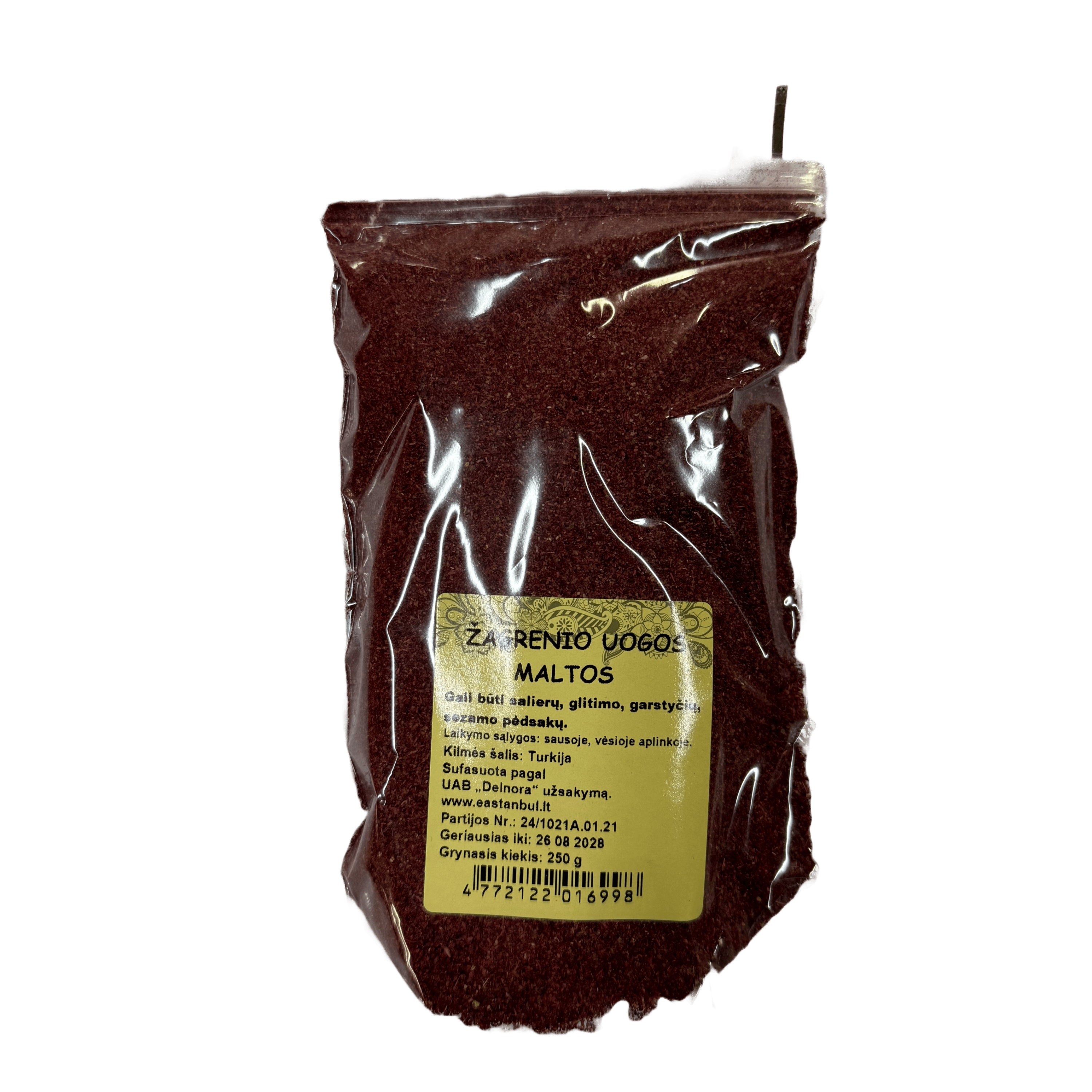 Žagrenio uogos maltos, 250g