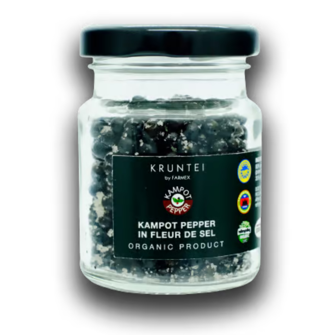 Fermentuoti pipirai Kampot Pepper In Fleur De Sel,40 gr