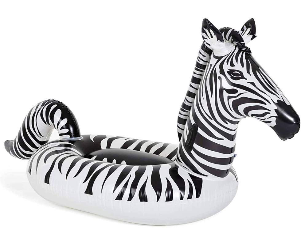 Bestway pripučiamas plaustas Zebra 254 x 142 cm