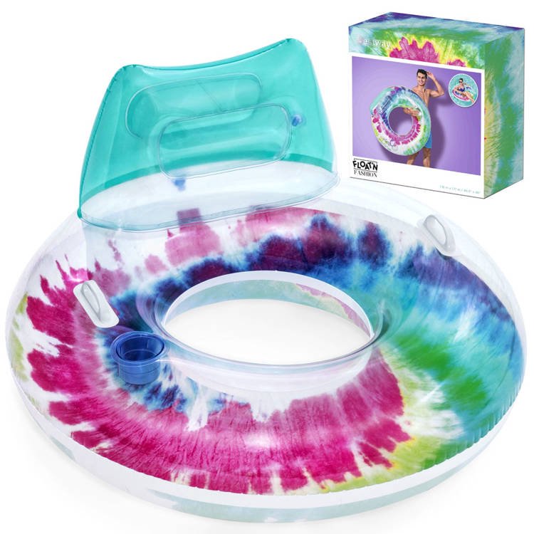 Pripučiamas plaukimo ratas Bestway Tie Dye, 118cm