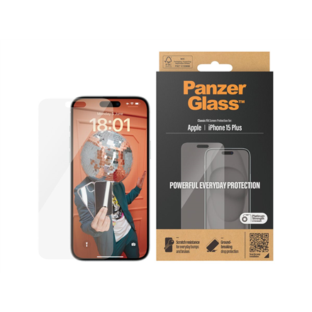 PanzerGlass | Screen protector | Apple | IPhone 15 Plus | Glass | Transparent|2807