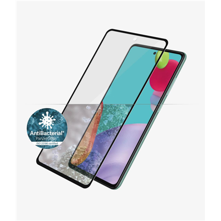 PanzerGlass | Samsung | Galaxy A52 | Black/Transparent | Antifingerprint screen protector|7253