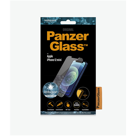 PanzerGlass | Apple | For iPhone 12 Mini | Glass | Transparent | Clear Screen Protector|2707