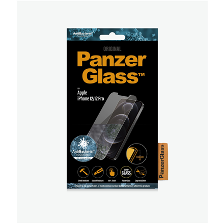 PanzerGlass | Apple | For iPhone 12/12 Pro | Glass | Transparent | Clear Screen Protector|2708