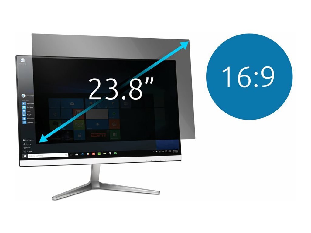 KENSINGTON Privacy Plg 23.8inch Wide 16:9