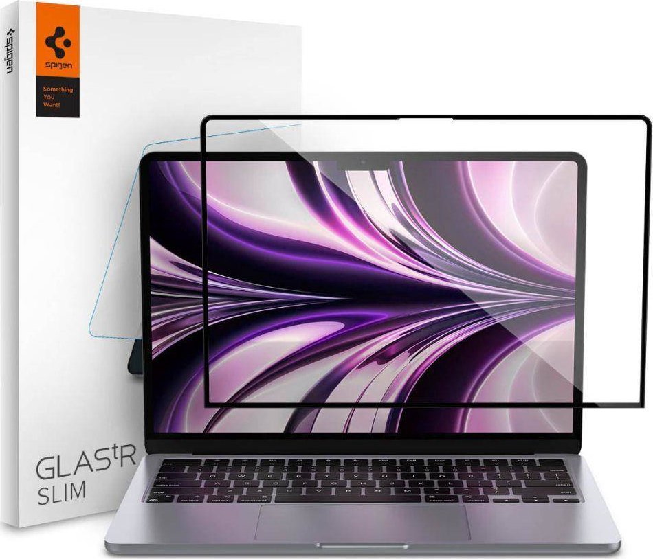 Filter Spigen Spigen Glass FC tempered glass on Macbook Air 13" 2022 black